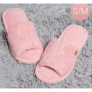 New Comfylux Pink Open Toe Soft Home Indoor Slippers Size S/M